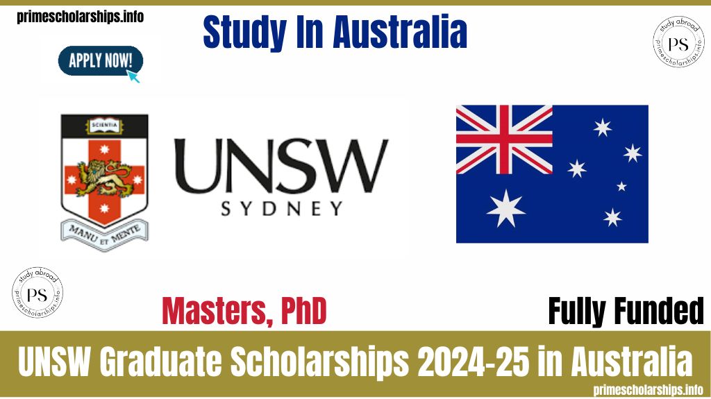 UNSW Graduate Scholarships 2024-25 in Australia